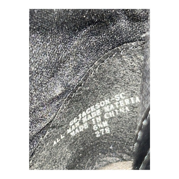 Guess Peep Toe Buckle Detail Heeled Black Ankle Bootie size 6.5 - Picture 9 of 9